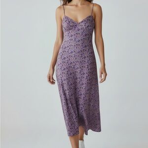 Audrey 3+1 Lavender Floral Maxi Dress size S